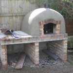 Pizza oven and outdoor cooking areas