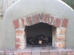 Pizza oven and outdoor cooking areas