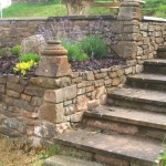 Traditional stone walling and landscape gardening